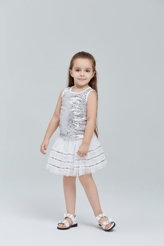 Silver Sequin Tank