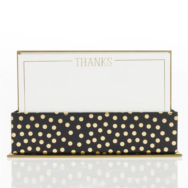Gold Foil Dot Thank You Notes