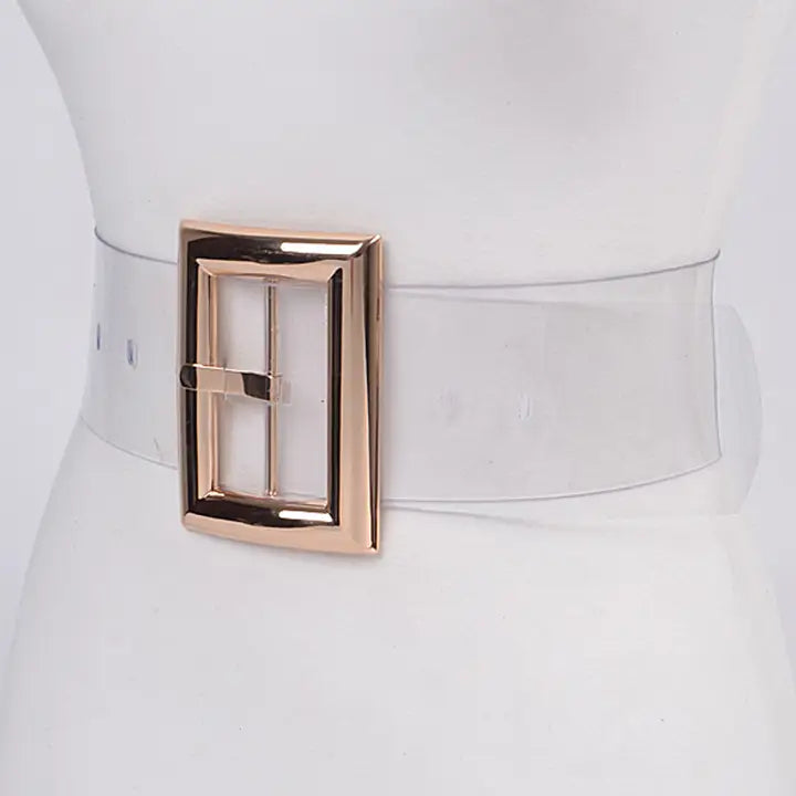 Oversized Clear Belt