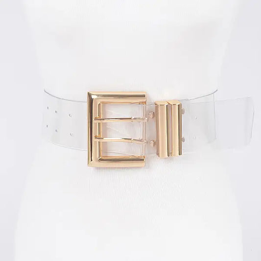 Transparent Metal Buckle Belt PLUS