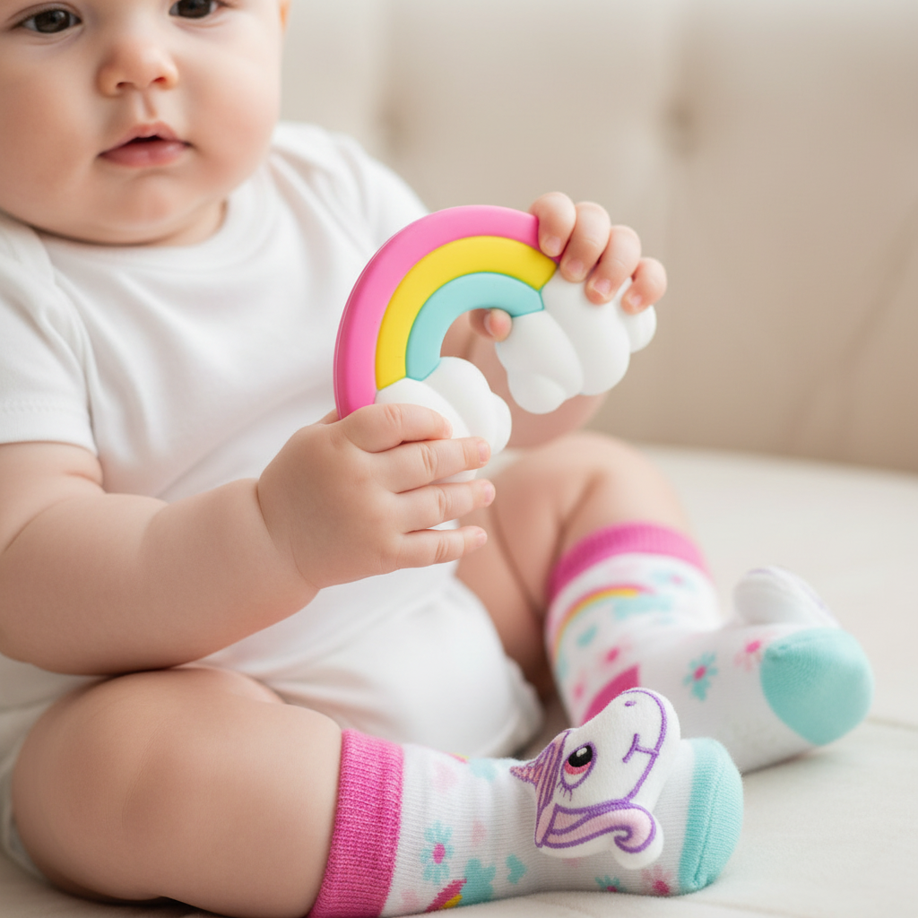 Baby Holding Teether