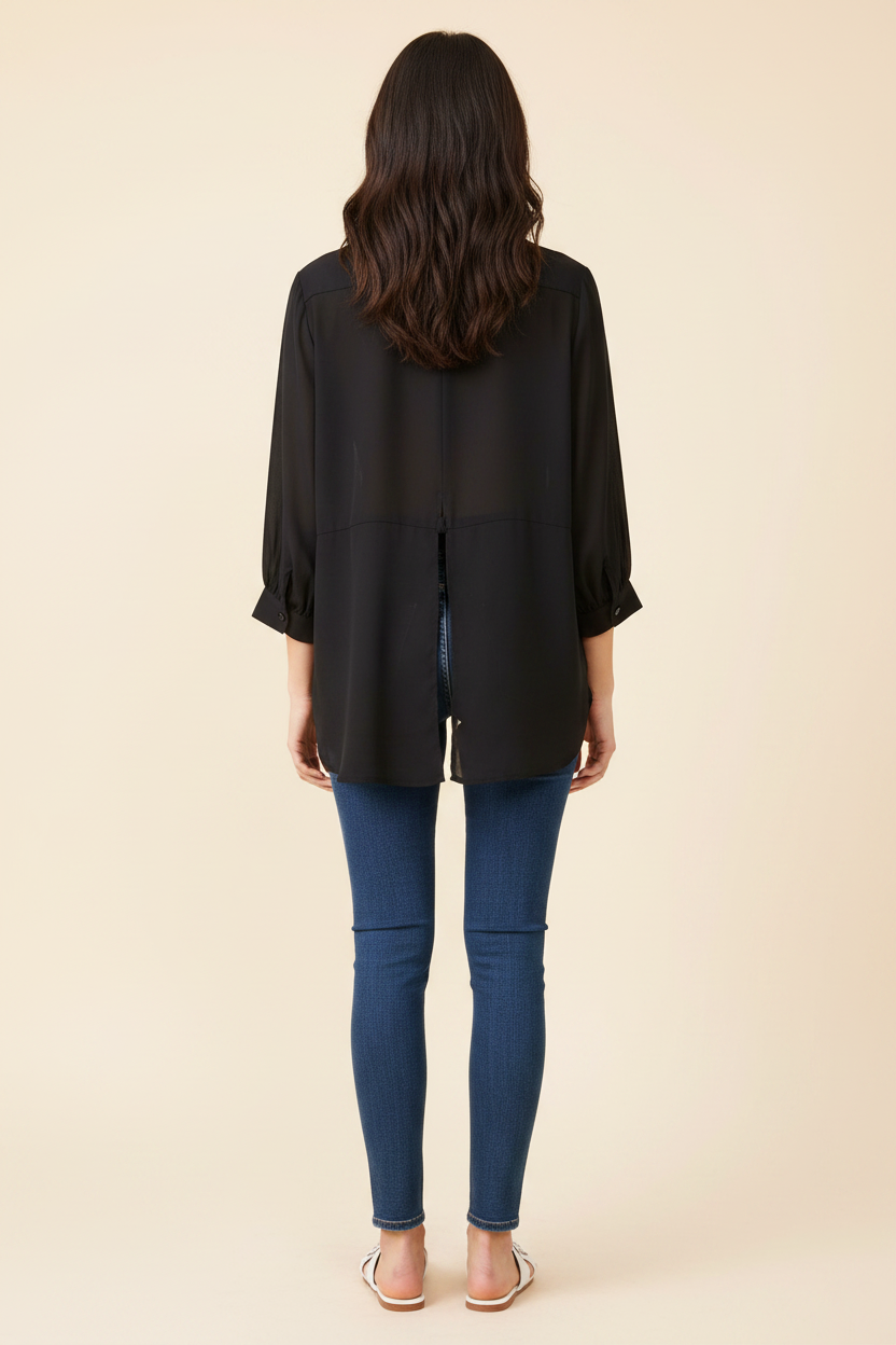 BB Dakota Chiffon Blouse - Back Regenerated