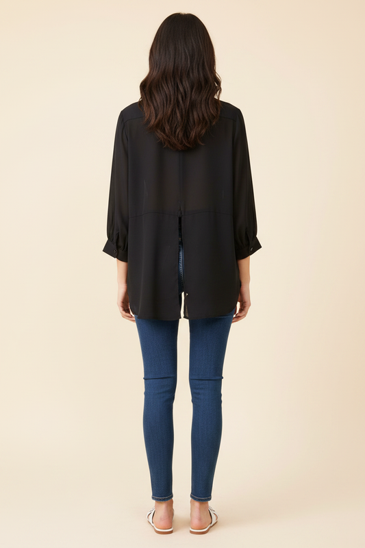 BB Dakota Chiffon Blouse - Back Regenerated