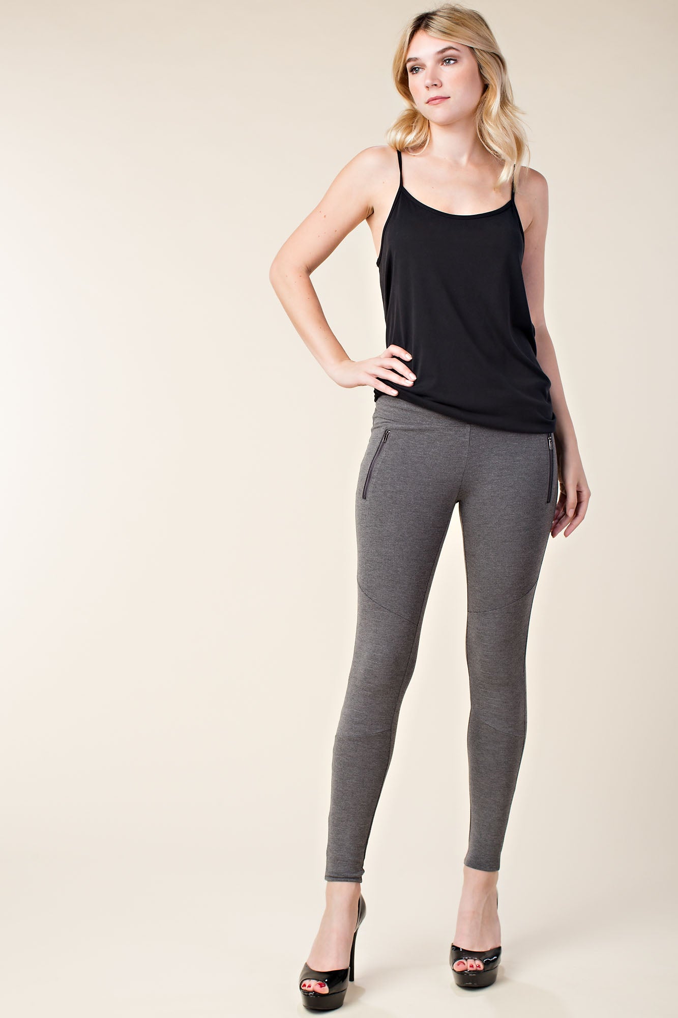 Zipper Moto Leggings
