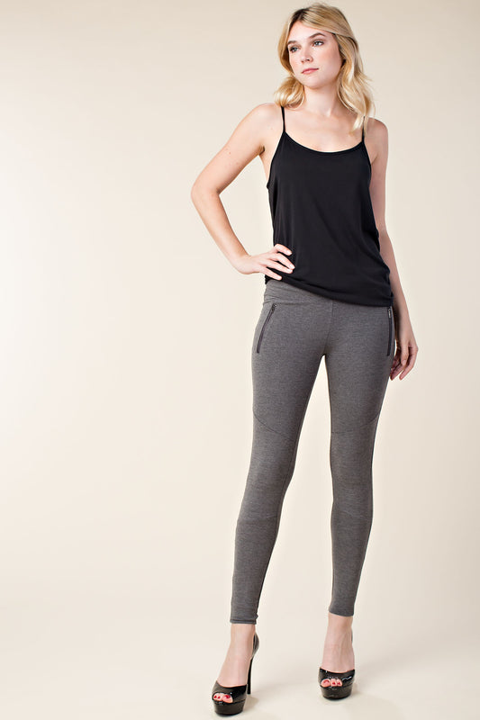 Zipper Moto Leggings