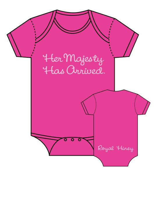 Onesie Her Majesty 12-18 Months Hot Pink