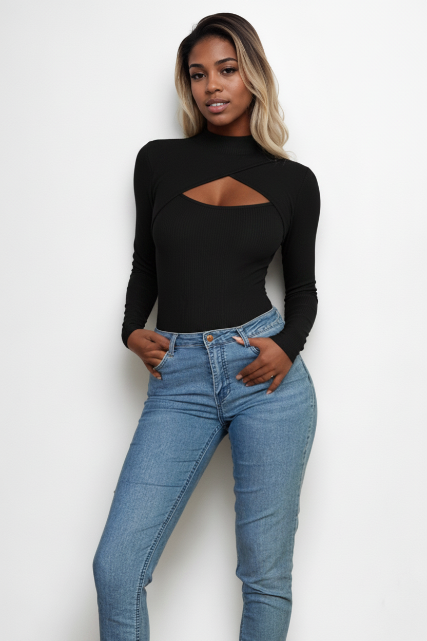 Black Bodysuit Full Length