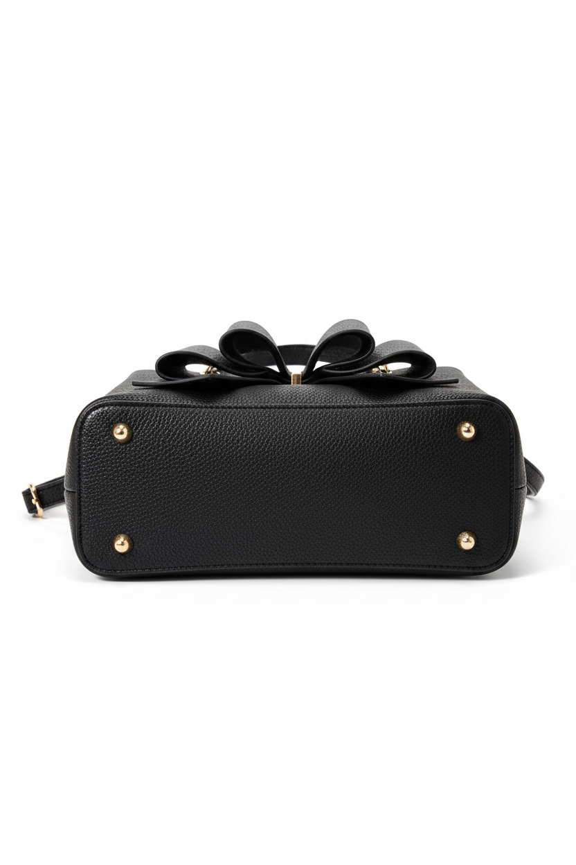 Black Bow Bag Bottom