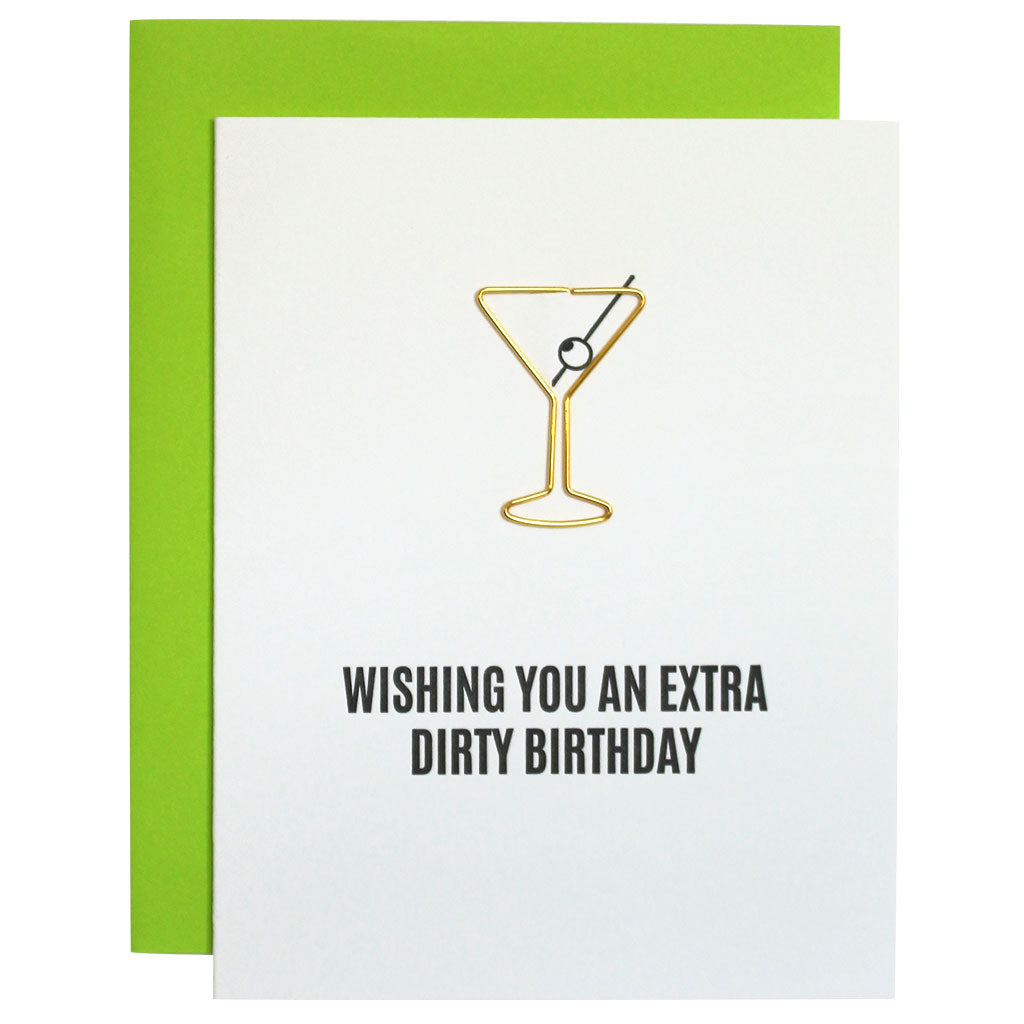 Extra Dirty Birthday Paperclip Card