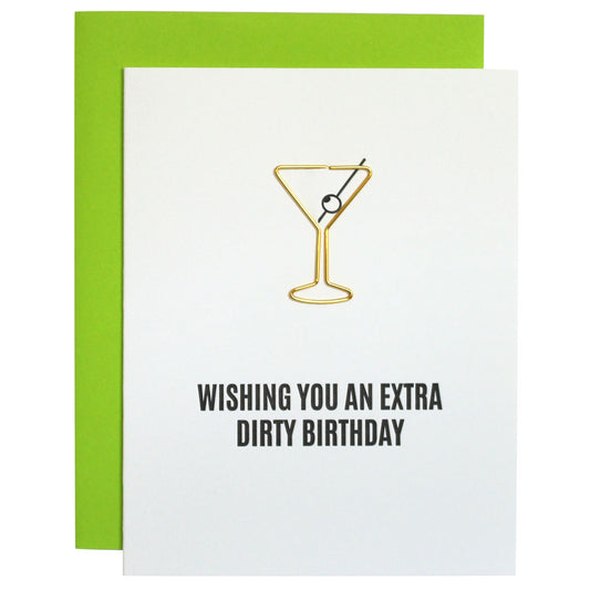 Extra Dirty Birthday Paperclip Card