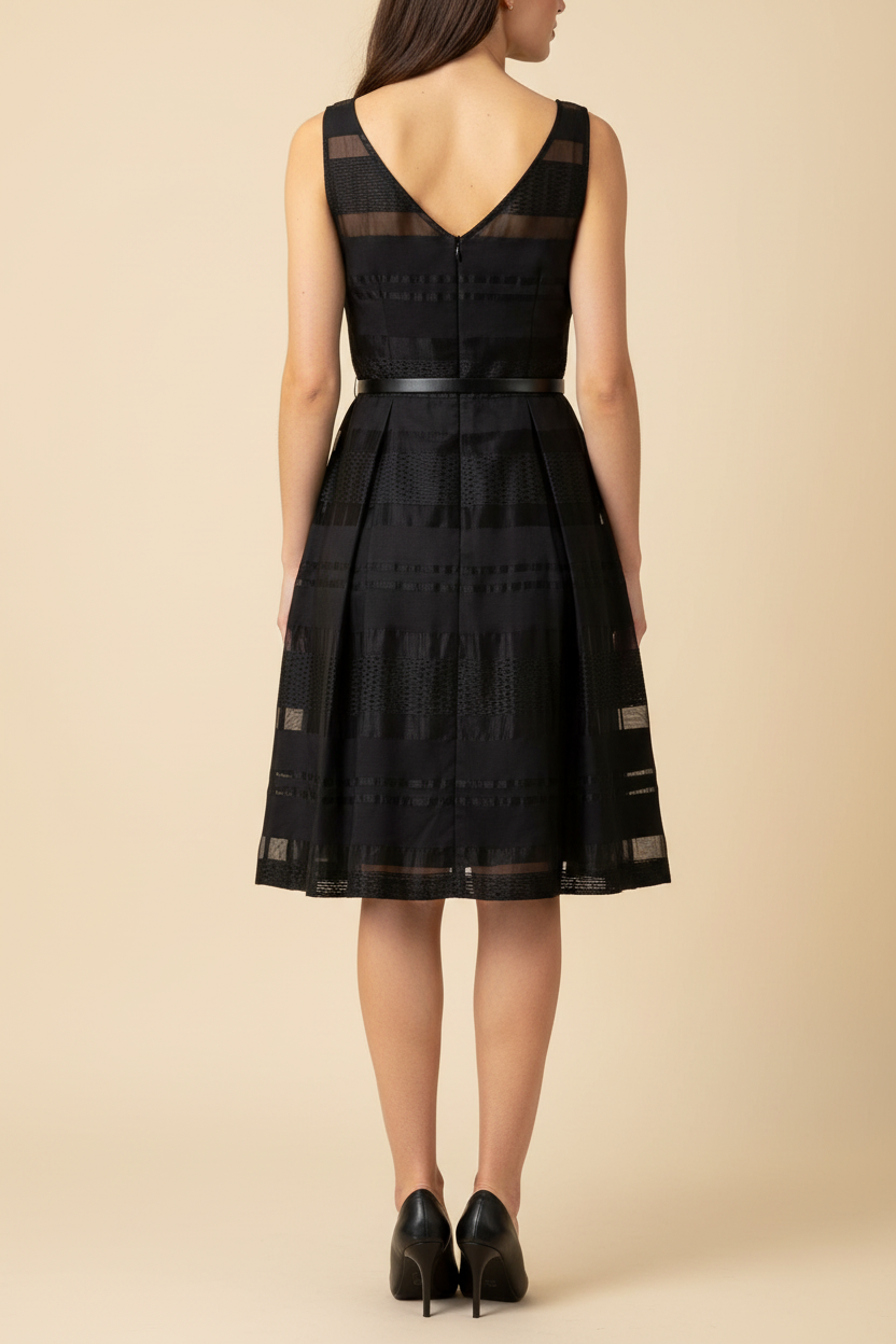 Burnout Stripe Dress - Back v2