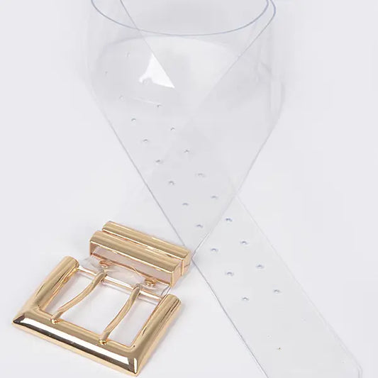 Transparent Metal Buckle Belt PLUS