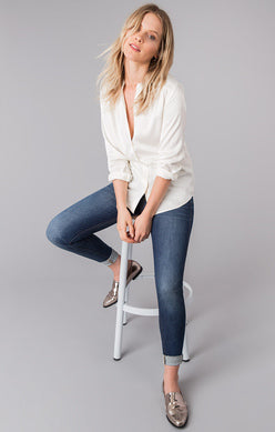 Button Down Satin Blouse