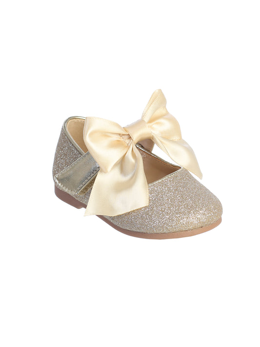 Infant Glitter Bow Dress Shoe