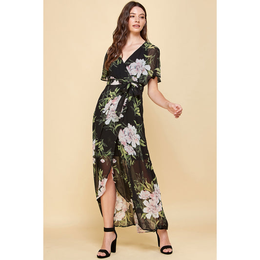 Floral High Low Maxi