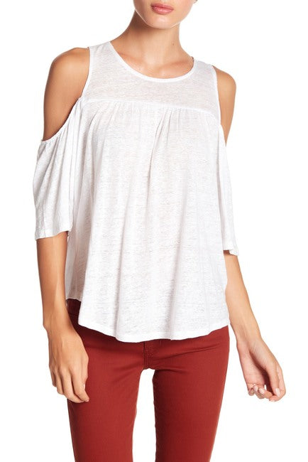 Cold Shoulder Back Lace Up