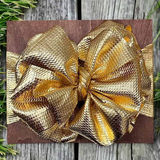 Girls' Metallic Headband Silver or Gold