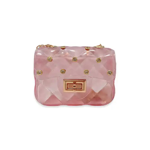 Girls' Quilted Mini Studded Jelly Purse