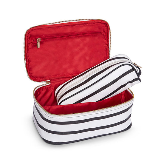 Striped Cosmetic Case