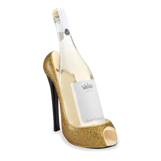 Stiletto Wine Holder - Gold Glitter