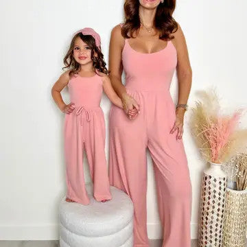 Mommy & Me Pink Jumpsuit - Mommy