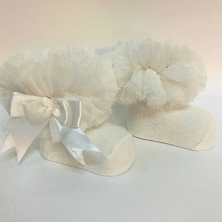 Infant Ruffle Socks w/Bow