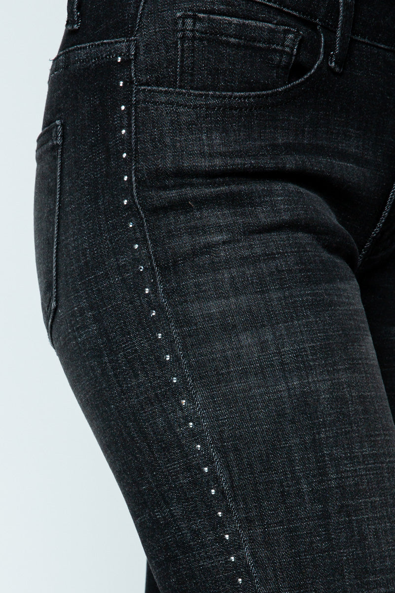 Single Crystal Trim Denim 6072