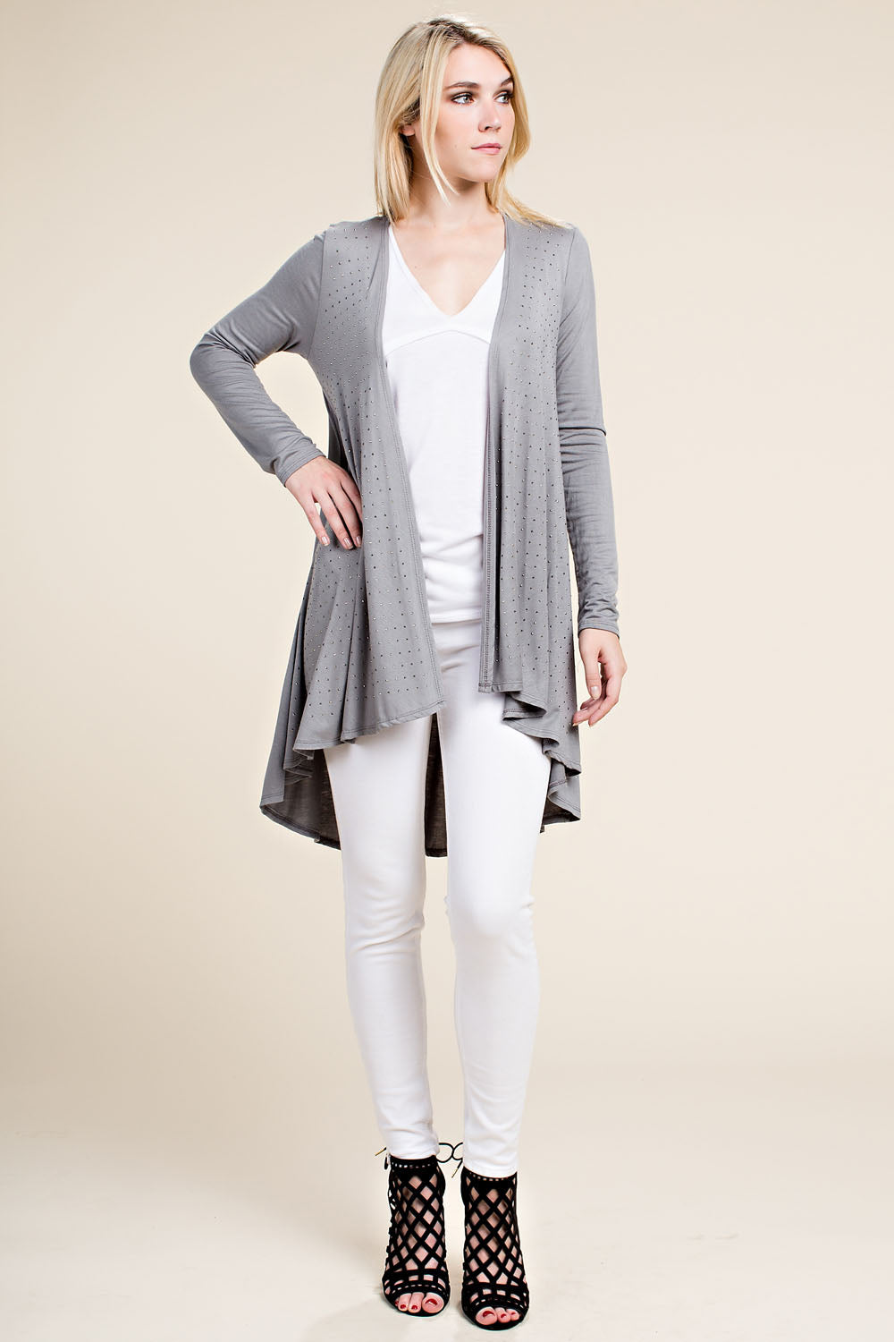Basic Stone Cardi
