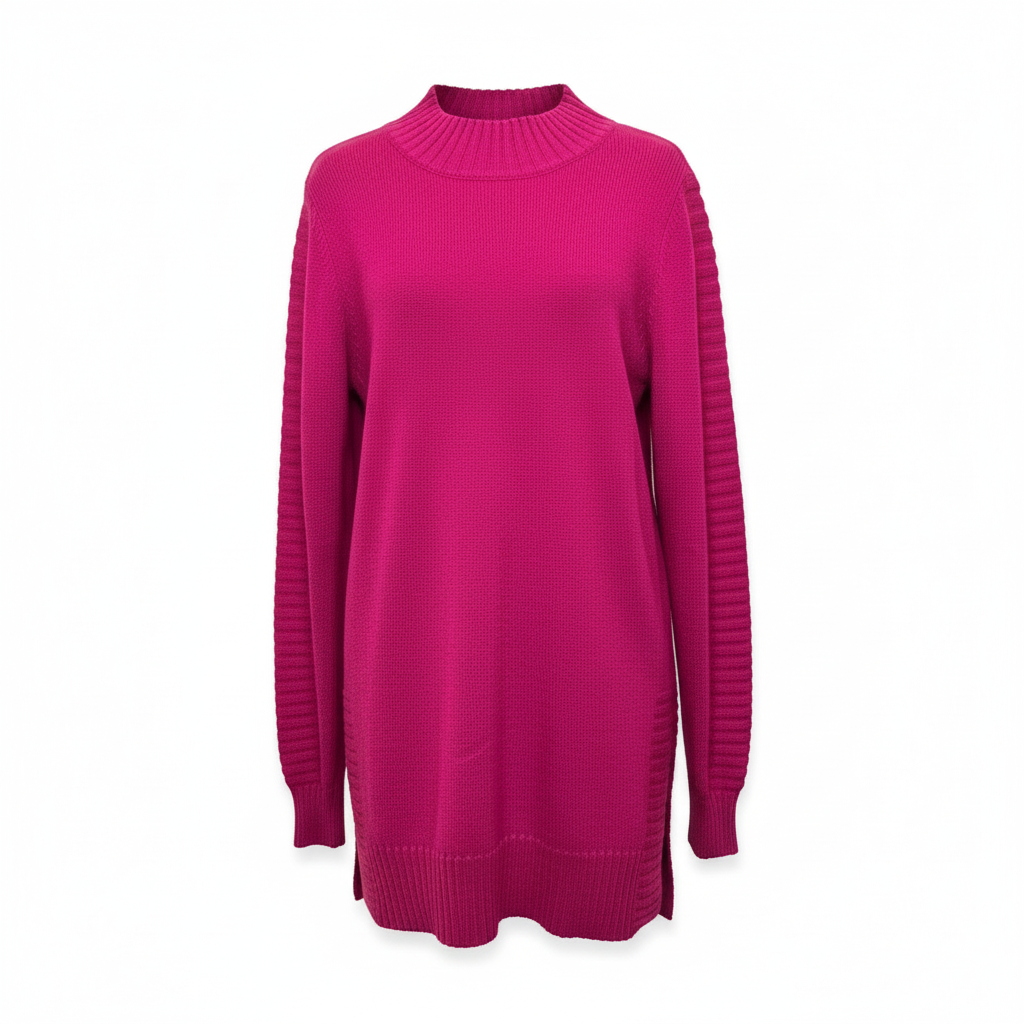 Front flat lay with white background