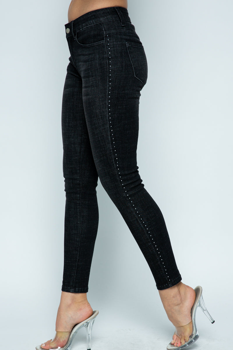 Single Crystal Trim Denim 6072