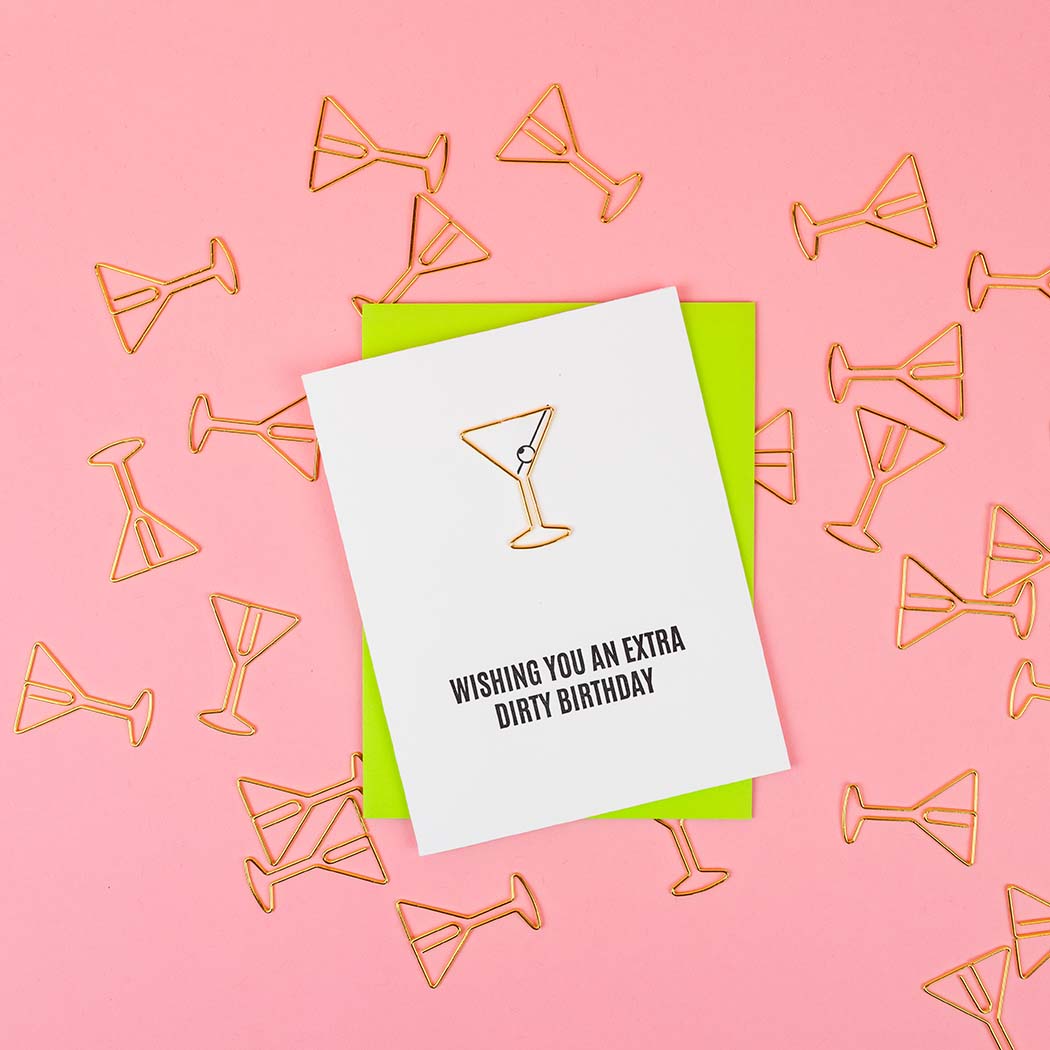 Extra Dirty Birthday Paperclip Card