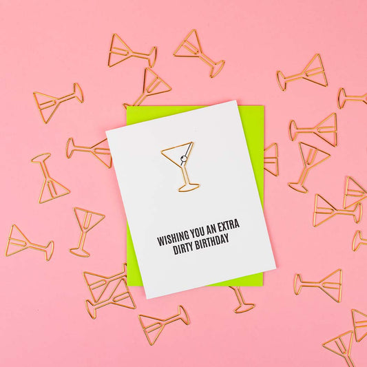 Extra Dirty Birthday Paperclip Card