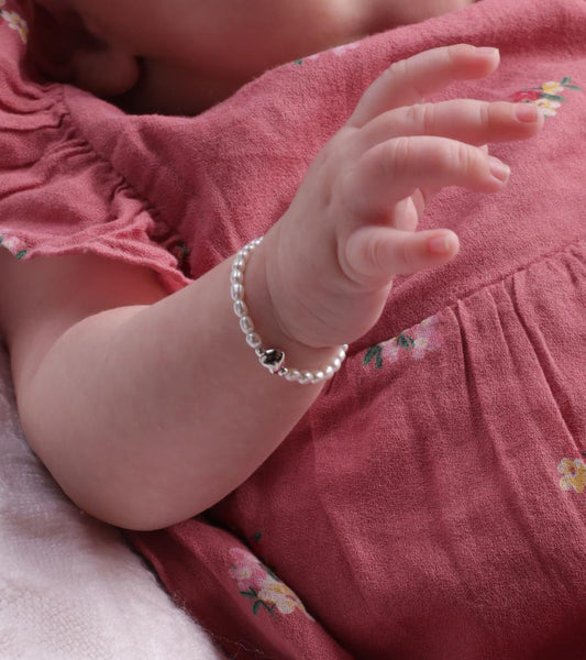 Destiny - Sterling Silver Pearl Bracelet (SM) 0-12 Months