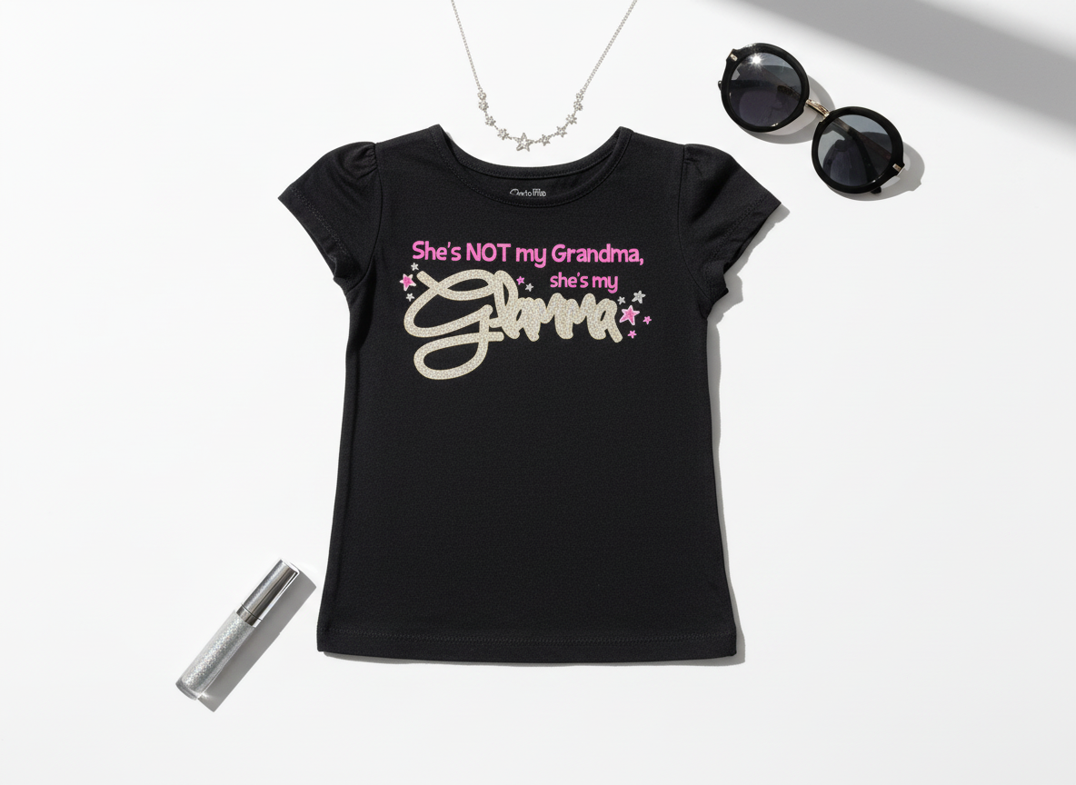 Glamma T-Shirt Flat Lay