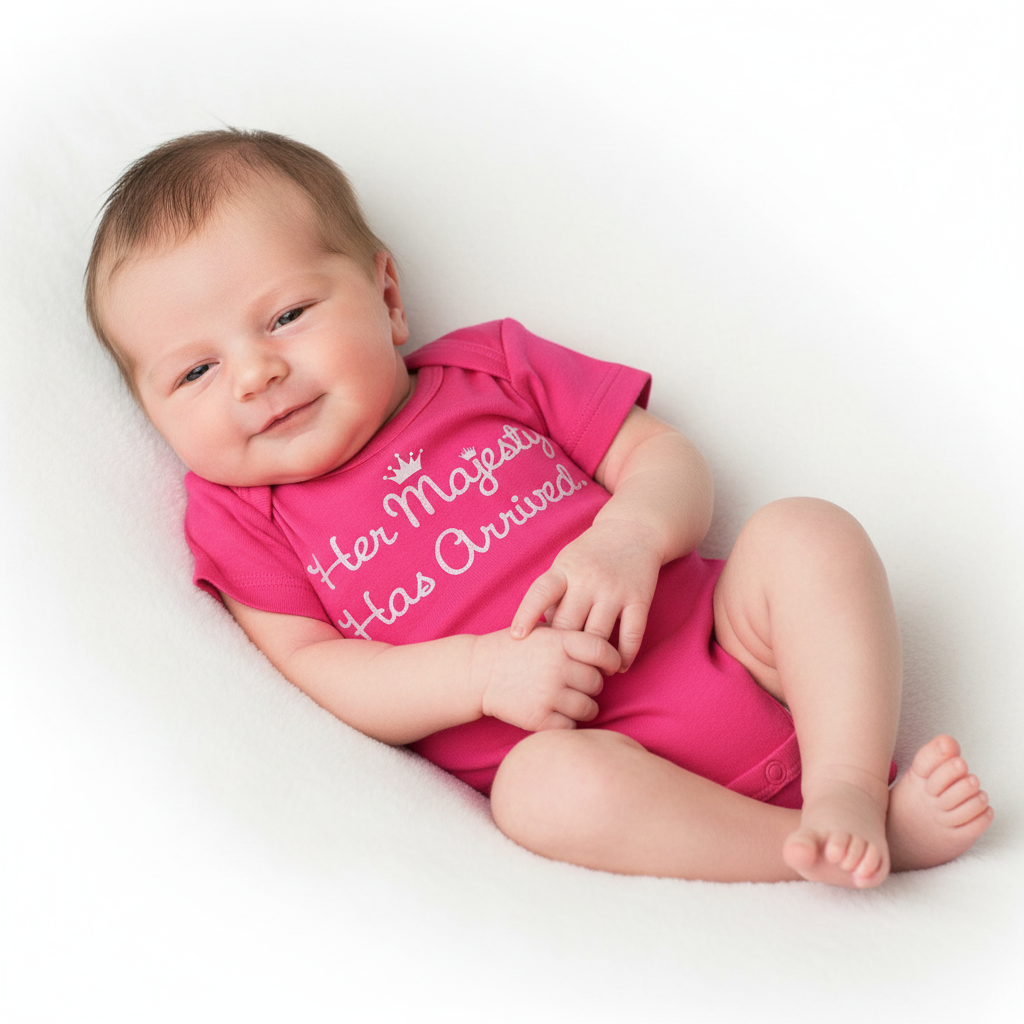 Her Majesty Has Arrived Onesie on Infant