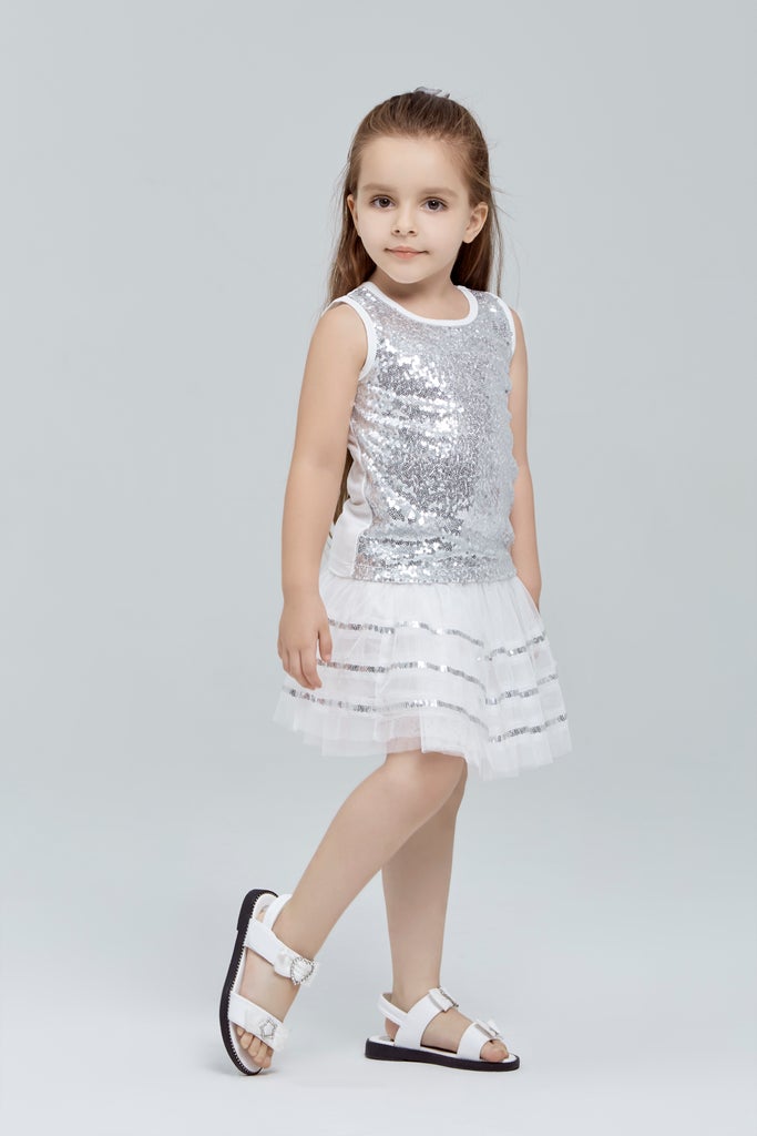 Silver Sequin Tank