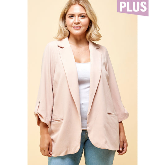 Blush Blazer - PLUS