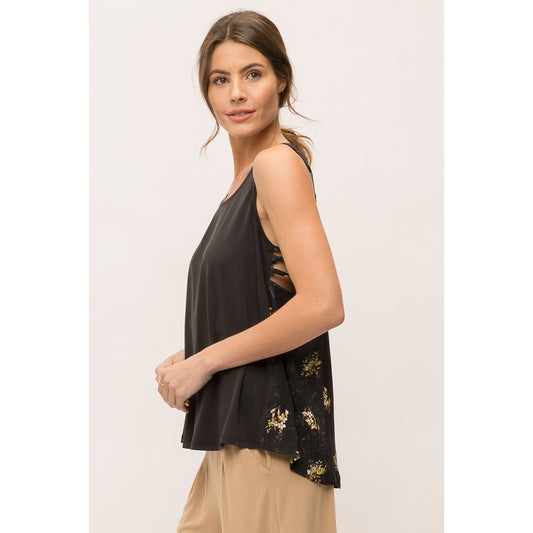Printed Back Top