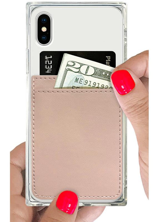 Phone Pocket Faux Leather NUDE