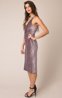 Lavender Velvet Midi