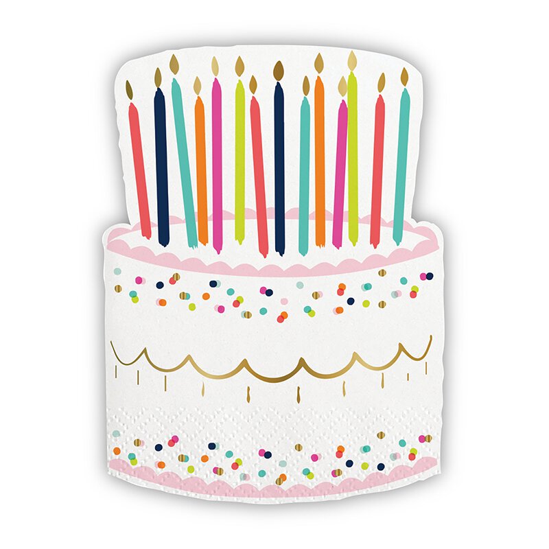 Napkin Birthday Cake 20ct