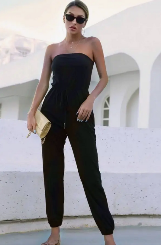 Strapless Jumpsuit Black