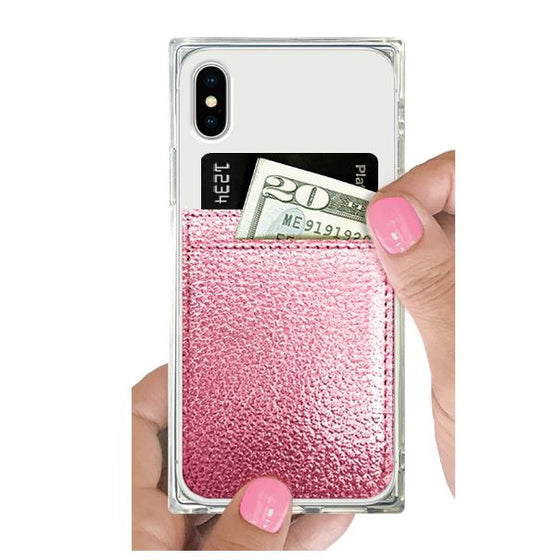Phone Pocket Faux Leather PINK
