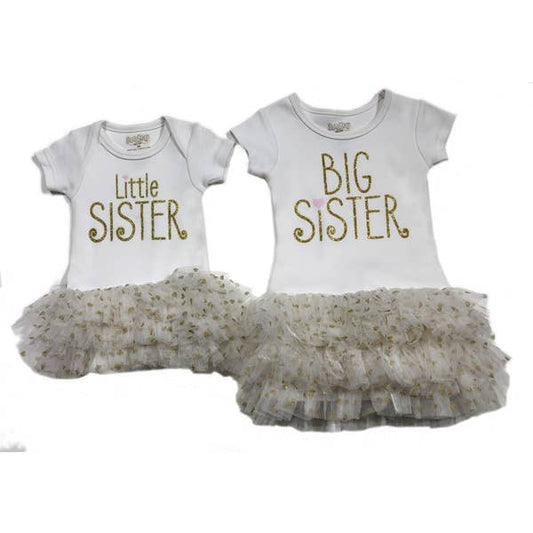 Onesie/Tutu Big Sis 3T Wht