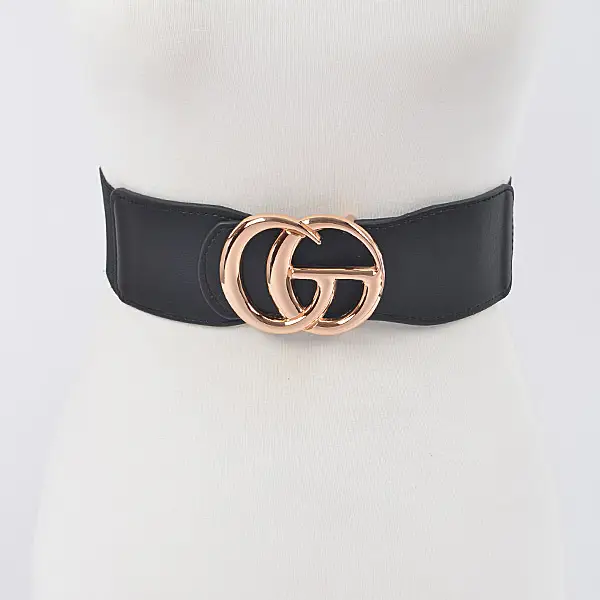 Faux Leather Luxury Stretch Belt PLUS
