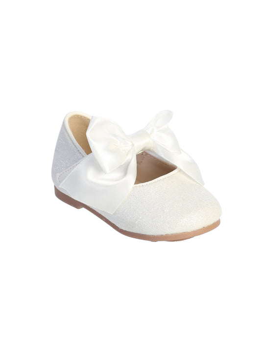 Infant Glitter Bow Dress Shoe