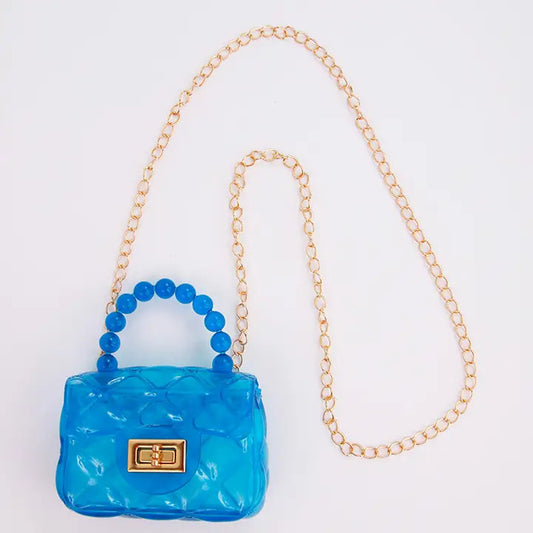 Girls' Mini Jelly Purse with Chain Strap