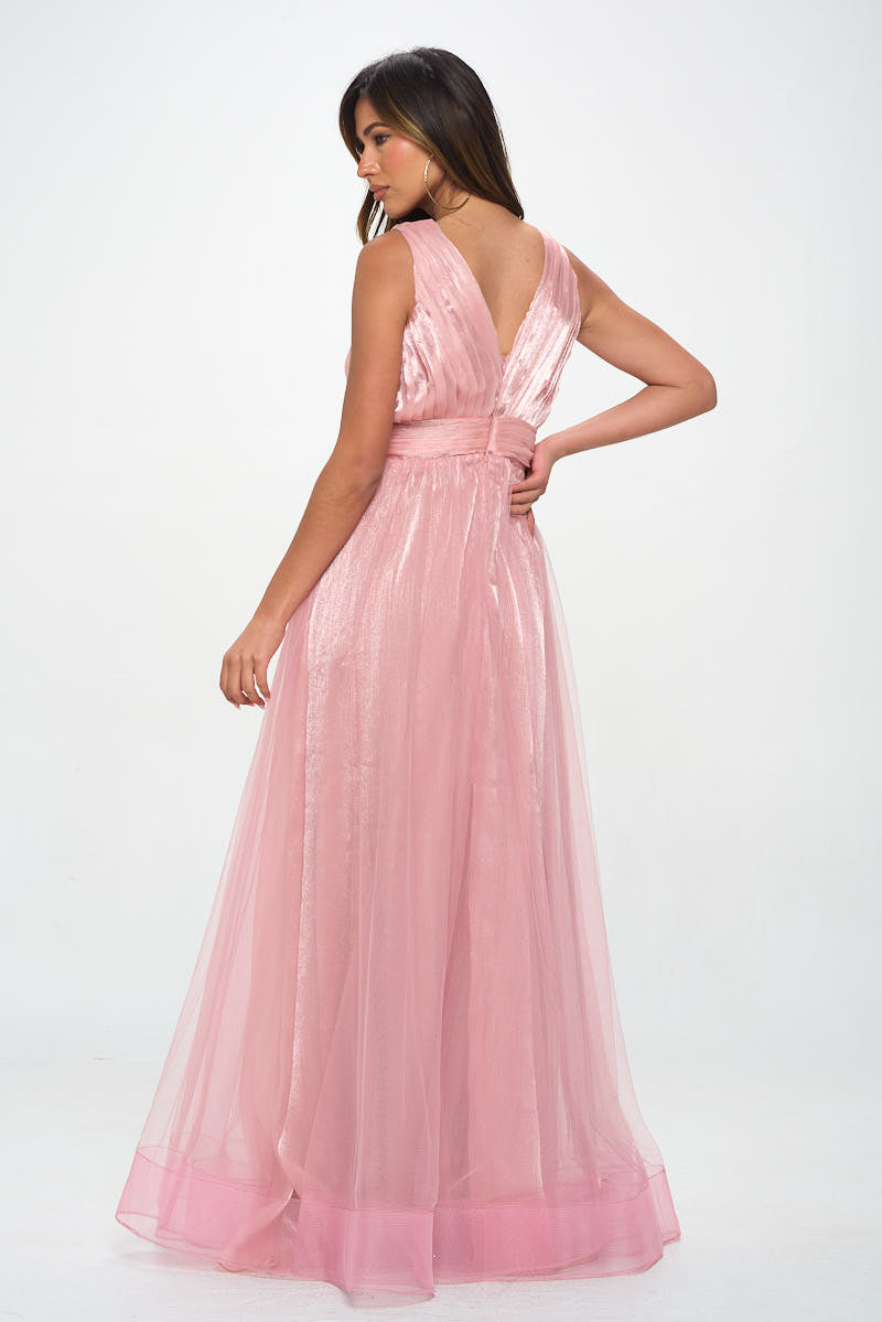 Shimmer Tulle Gown