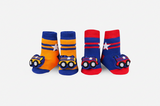 Train Rattle Socks 0-12 Months