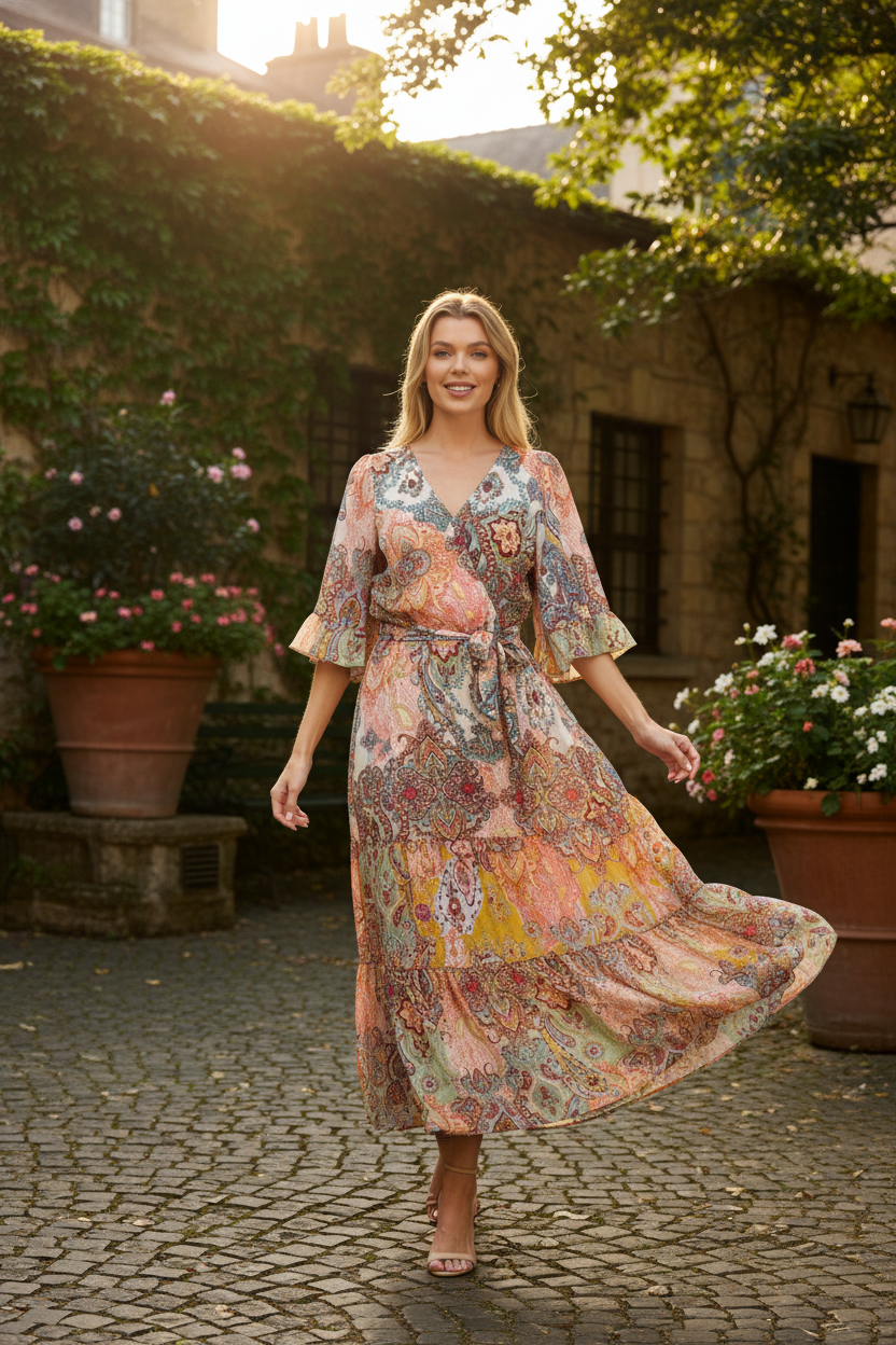 Paisley Maxi Dress Lifestyle